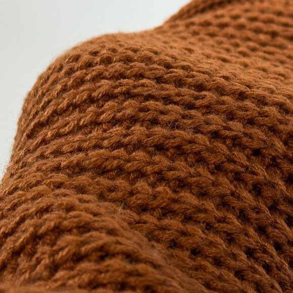 Ribbed Knit Cowl Neck Sweater Dress - Picture 4 of 4